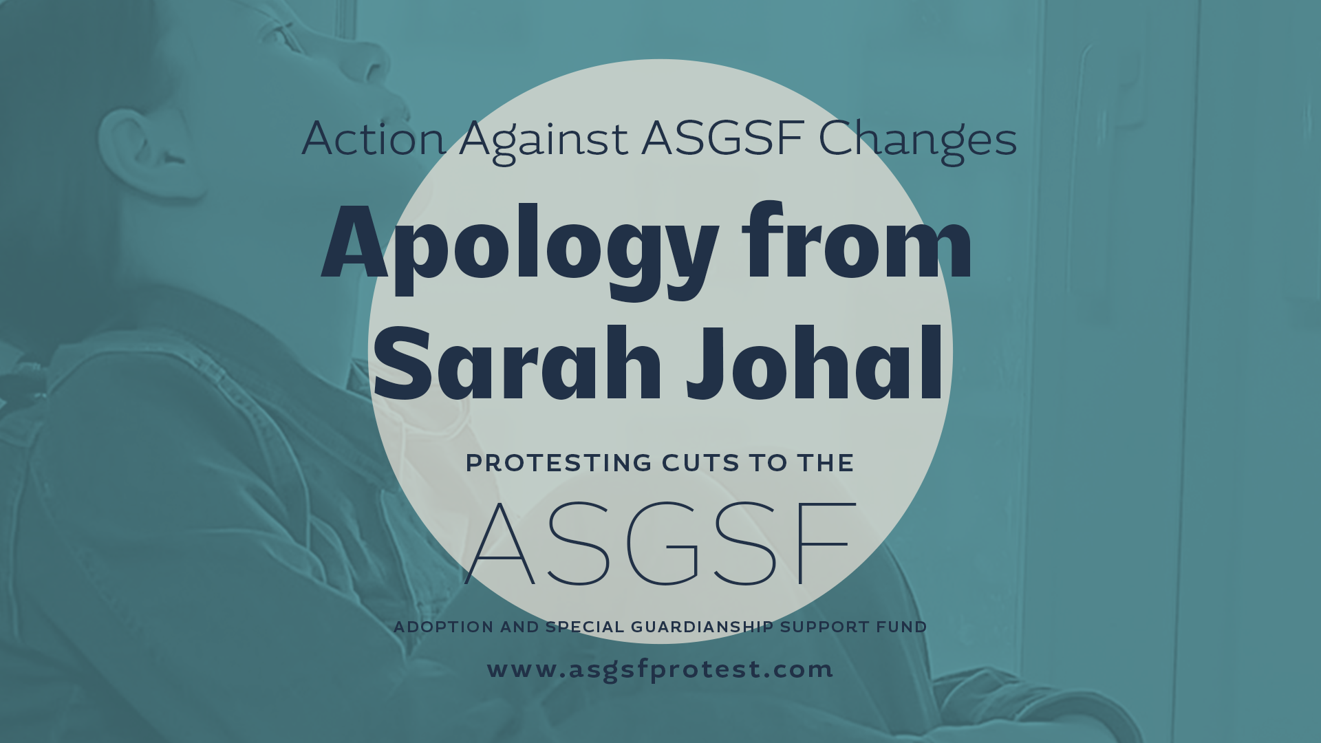 Apology from Sarah Johal, National Adoption Strategic Lead